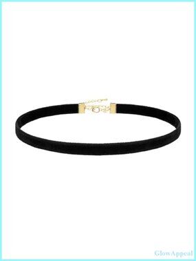 Velvet Choker Necklace Stretch Adjustable 90s Goth Cosplay Jewelry for Women